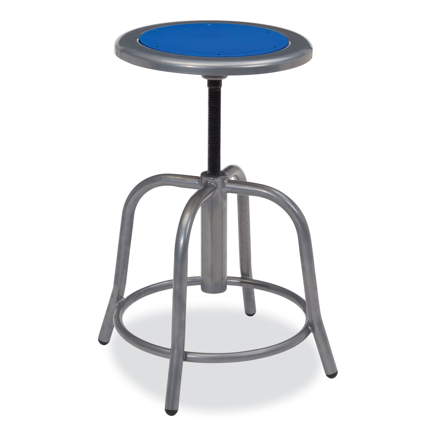 NPS® 18”-25” Height Adjustable Designer Stool, Surface Color: Persian Blue, Frame Color: Grey