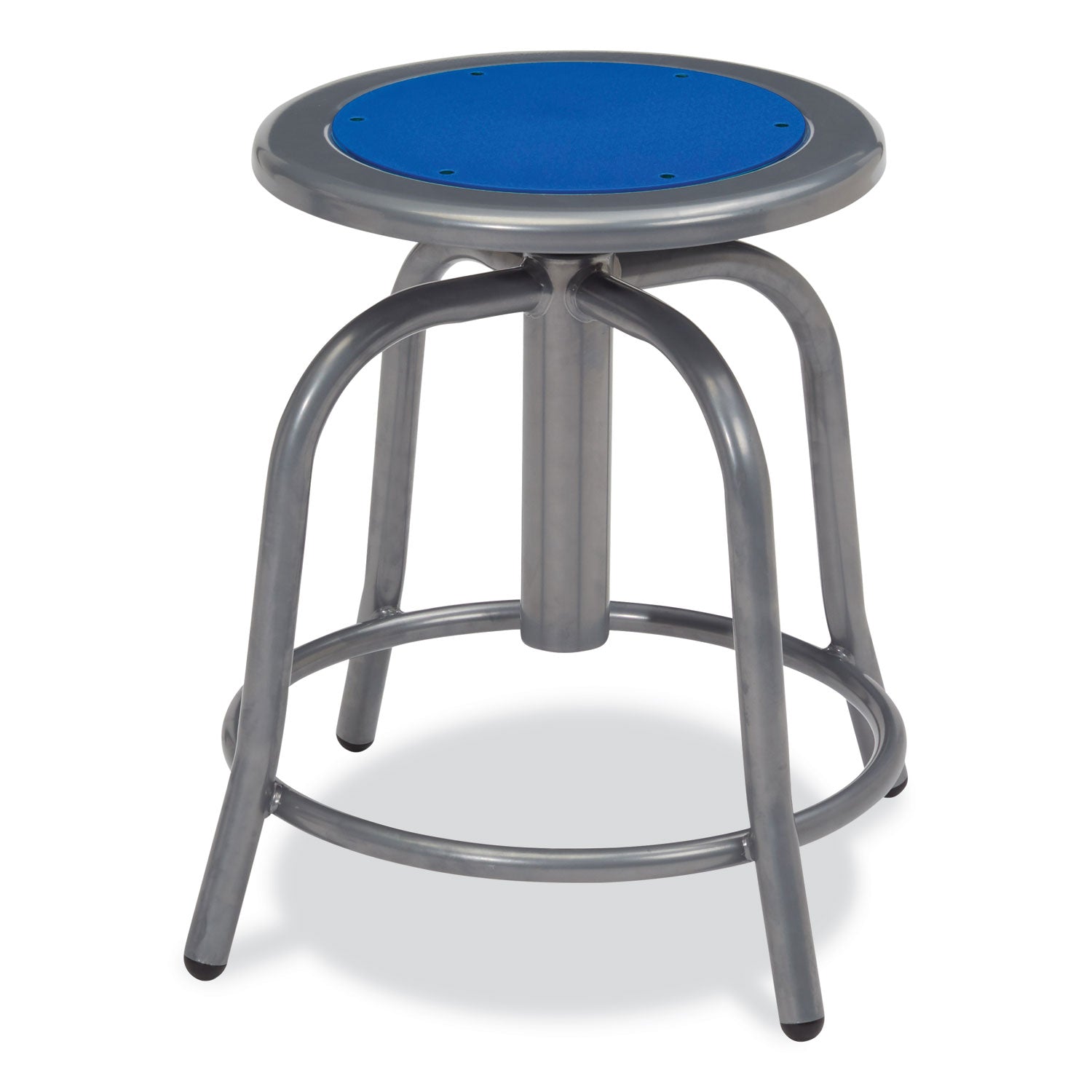 NPS® 18”-25” Height Adjustable Designer Stool, Surface Color: Persian Blue, Frame Color: Grey