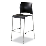 NPS® 8800 Series Cafetorium Plastic Stool, 30"H, Surface Color: Black, Frame Color: Chrome