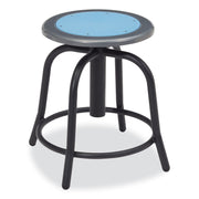 NPS® 18”-25” Height Adjustable Designer Stool, Surface Color: Blueberry, Frame Color: Black