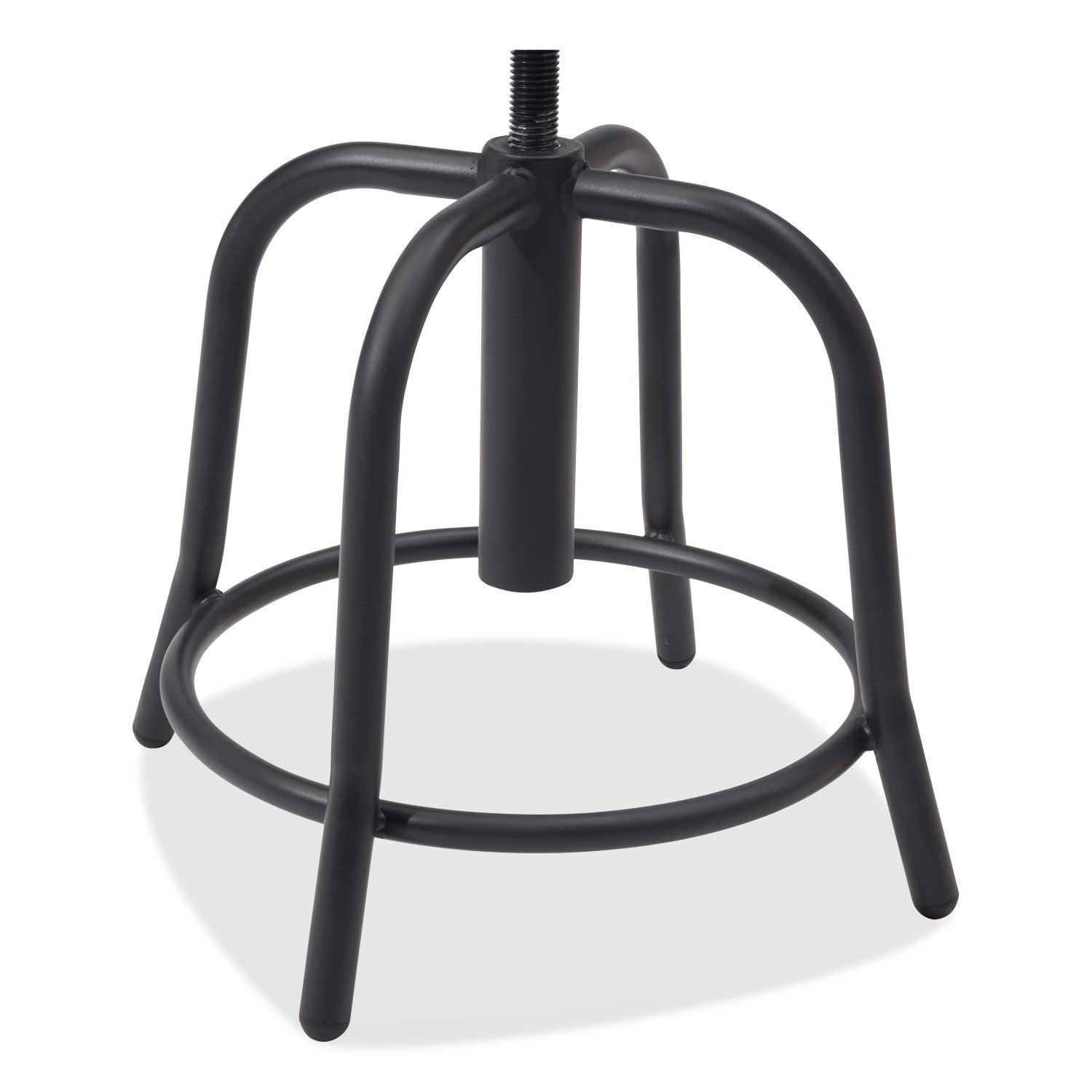 NPS® 18"-25" Height Adjustable Designer Stool, 3" Fabric Padded Seat, Surface Color: Cobalt Blue, Frame Color: Black