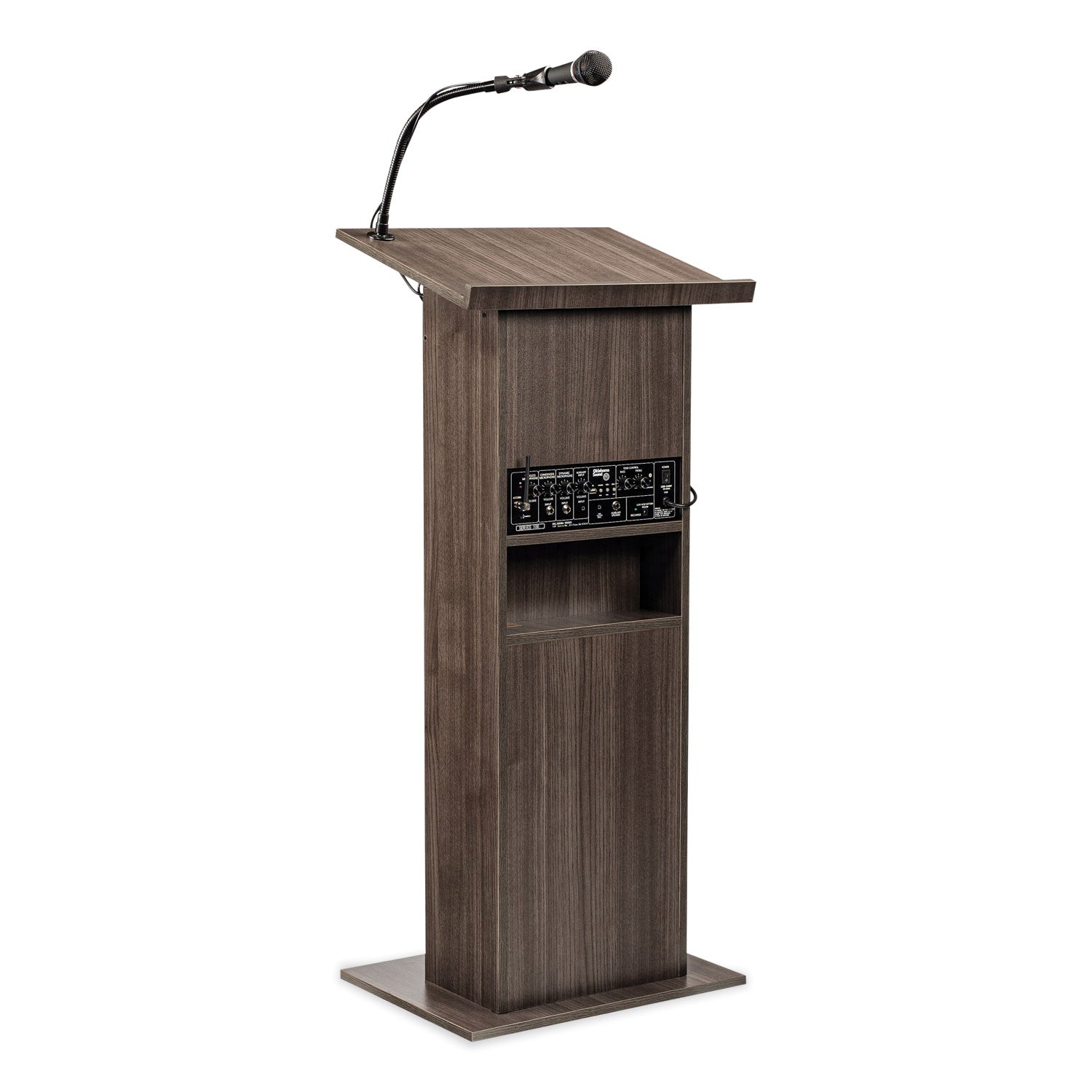 Oklahoma Sound® Power Plus Lectern, Color:  Ribbonwood