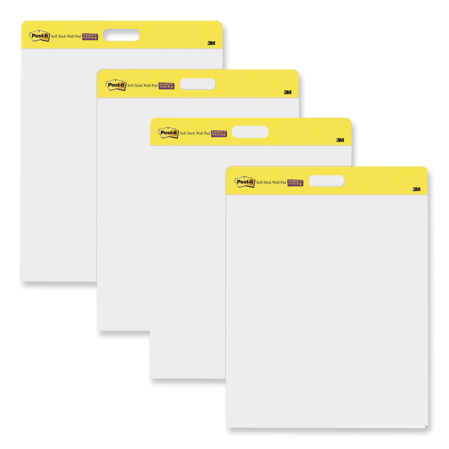Wall Pad, 20 in x 23 in, White, 20 Sheets/Pad, 2 Pads/Pack, Mounts with Command™ Strips included