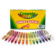 Large Crayons, Classic Colors, 16 Count