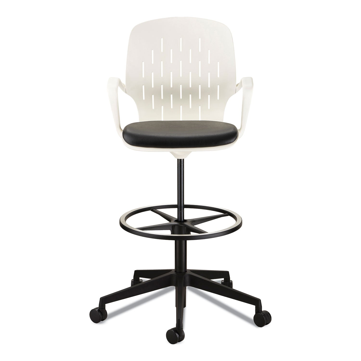 Shell Ext Hgt Task Chair White