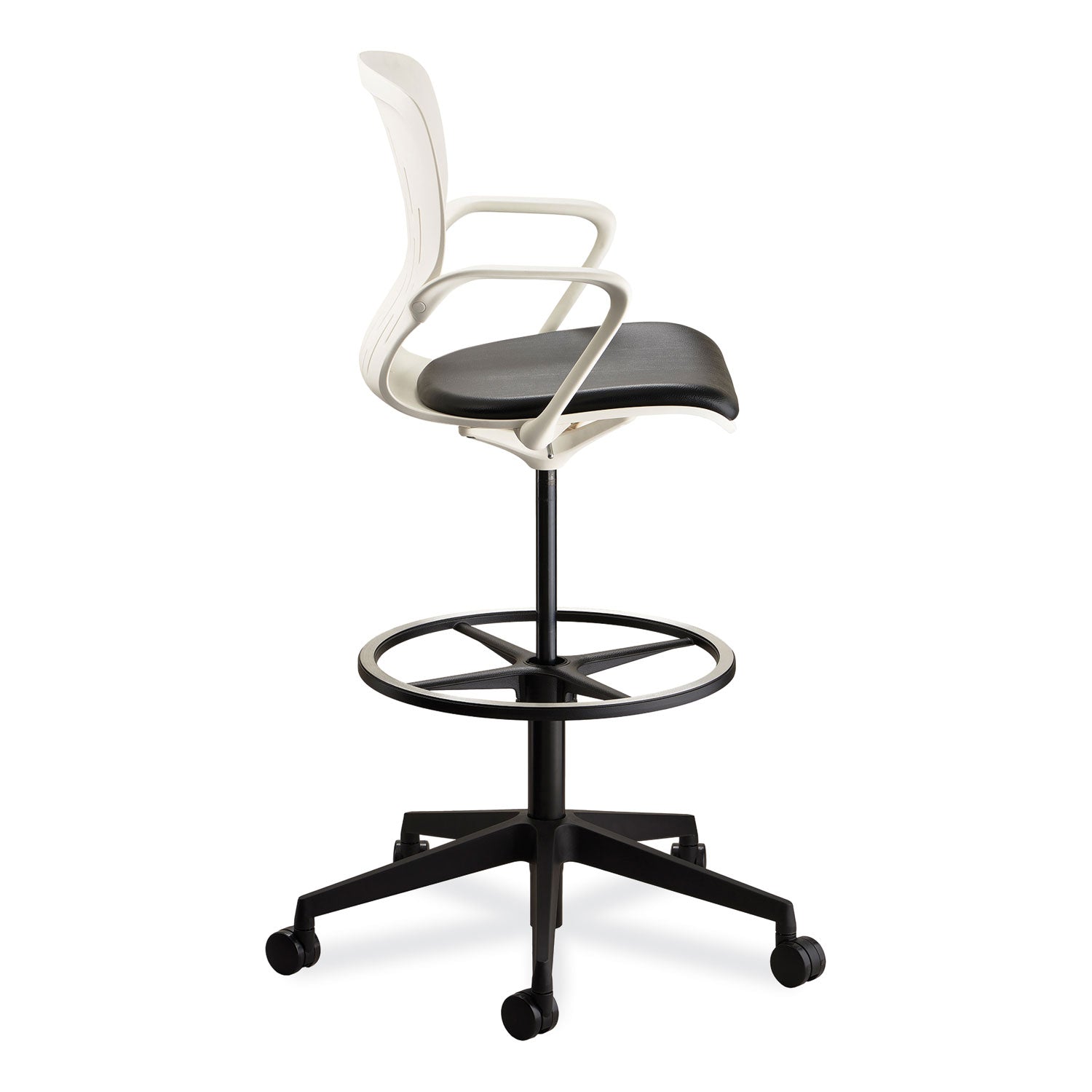 Shell Ext Hgt Task Chair White