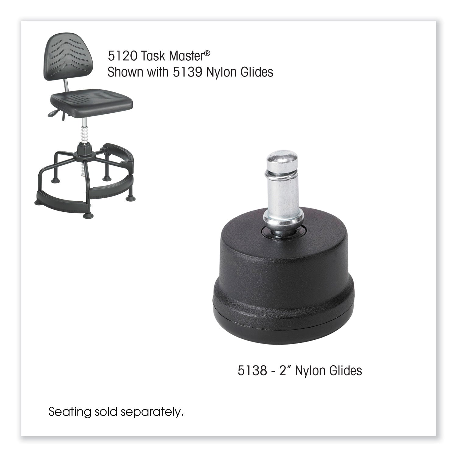 Glide Nylon 2 Ind (Set Of 5)