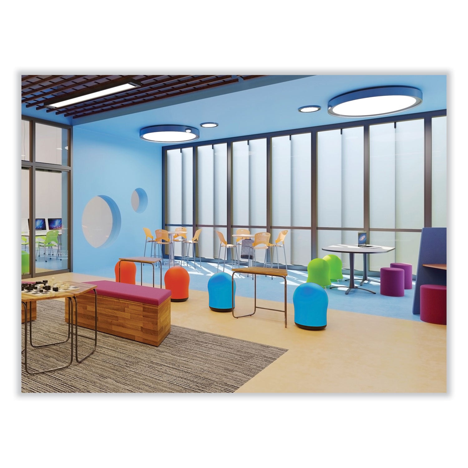 Zenergy Swivel Blue Vinyl
