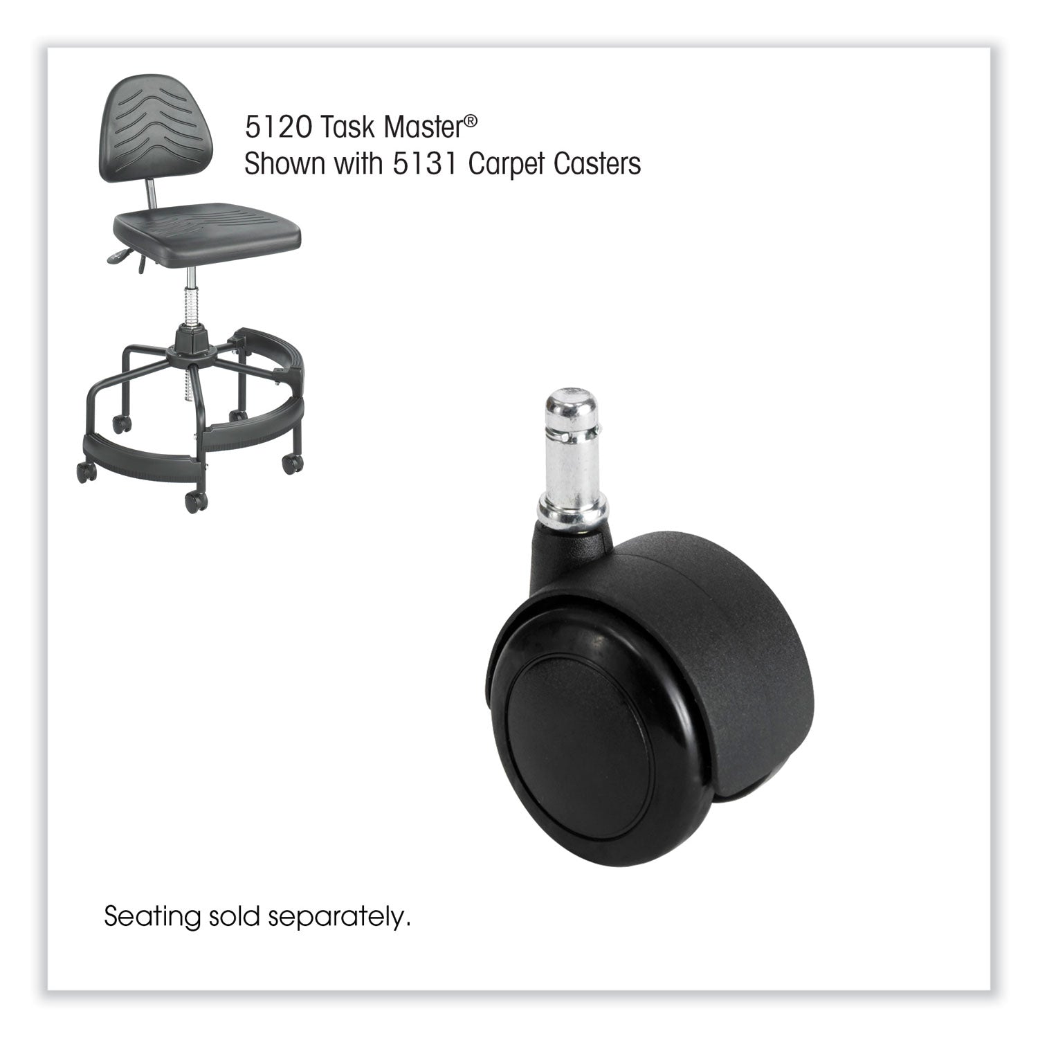 Caster Carpet Ind (Set Of 5)