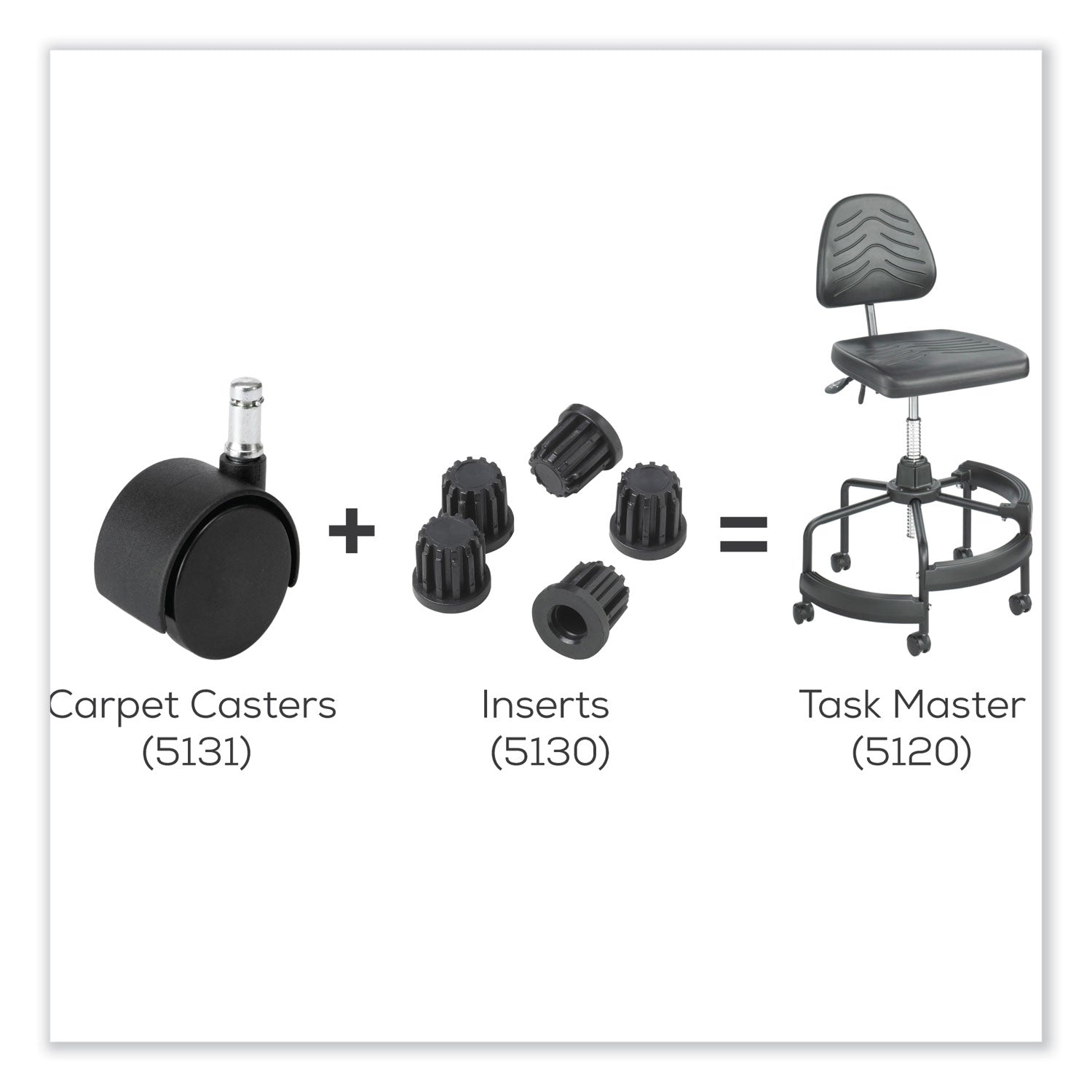 Caster Carpet Ind (Set Of 5)