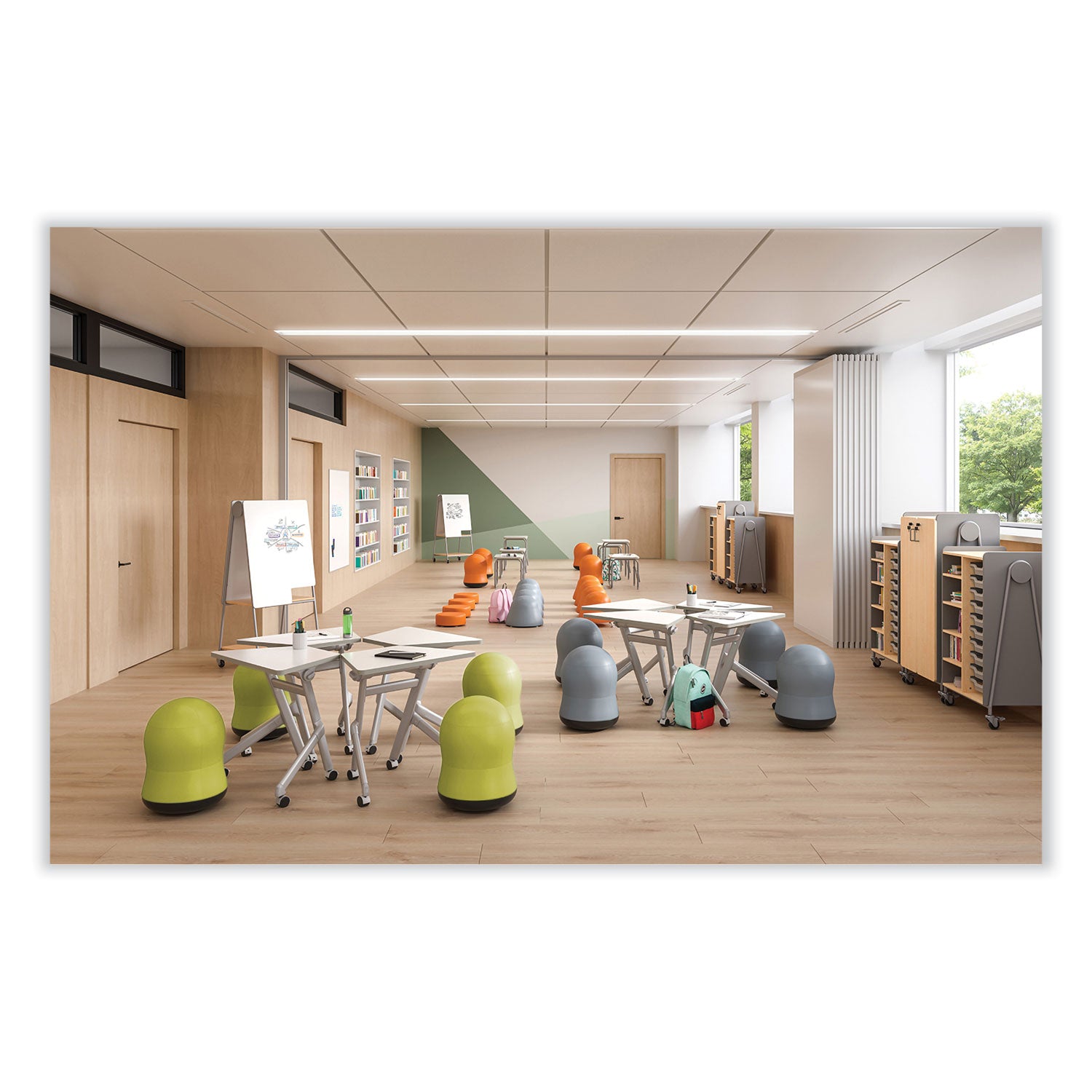 Zenergy Swivel Green Vinyl
