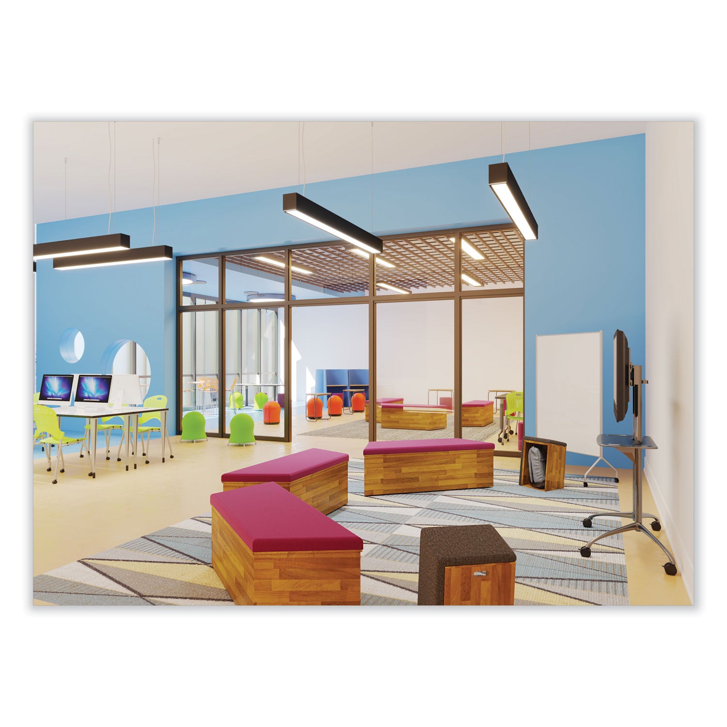 Chair Zenergy Ball Blue Vnyl