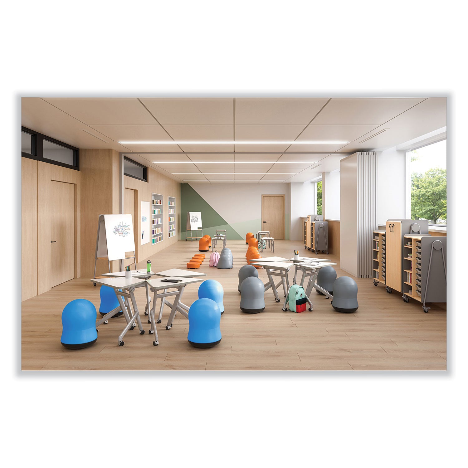 Zenergy Swivel Blue Vinyl