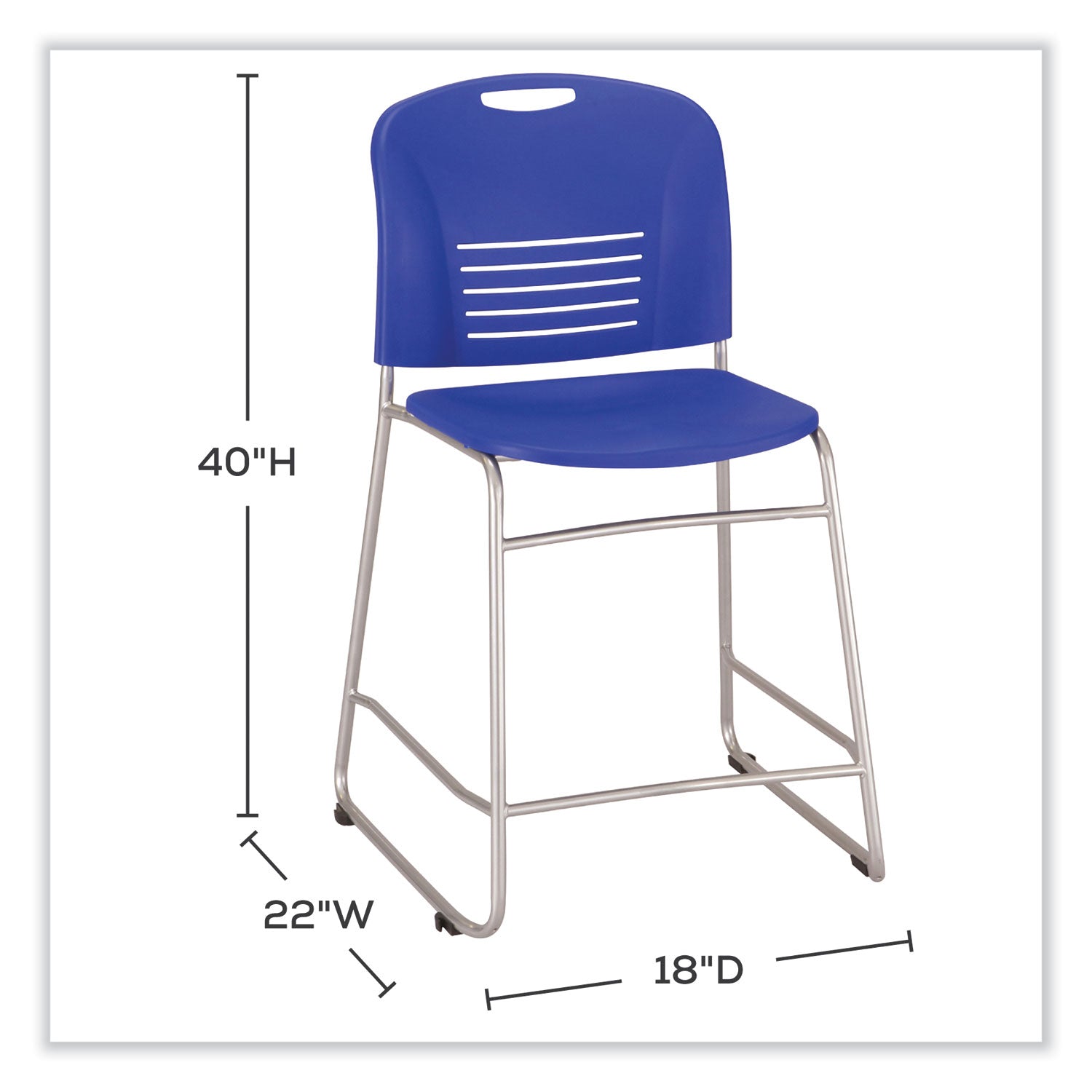 Vy Sled Counter Height Blu