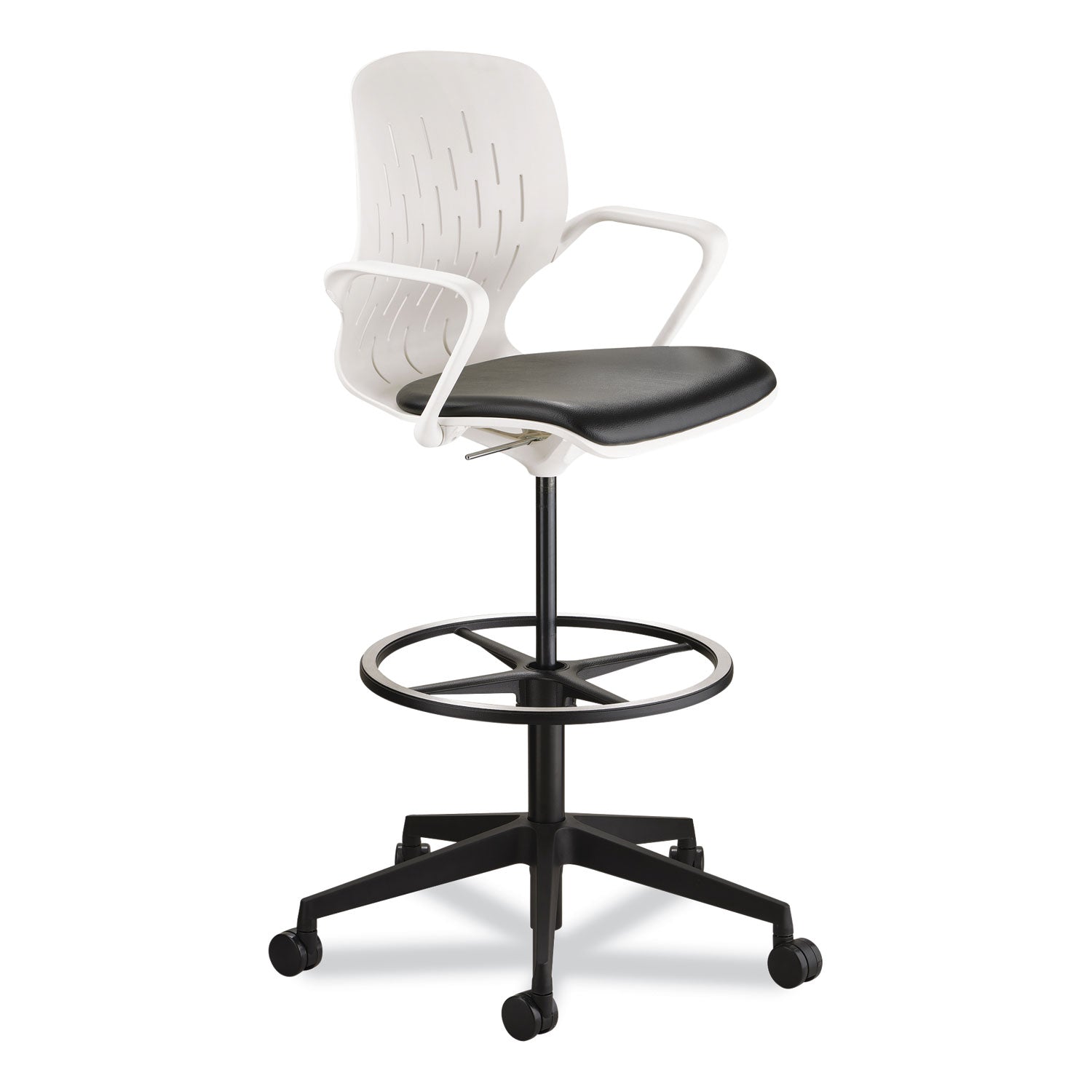 Shell Ext Hgt Task Chair White