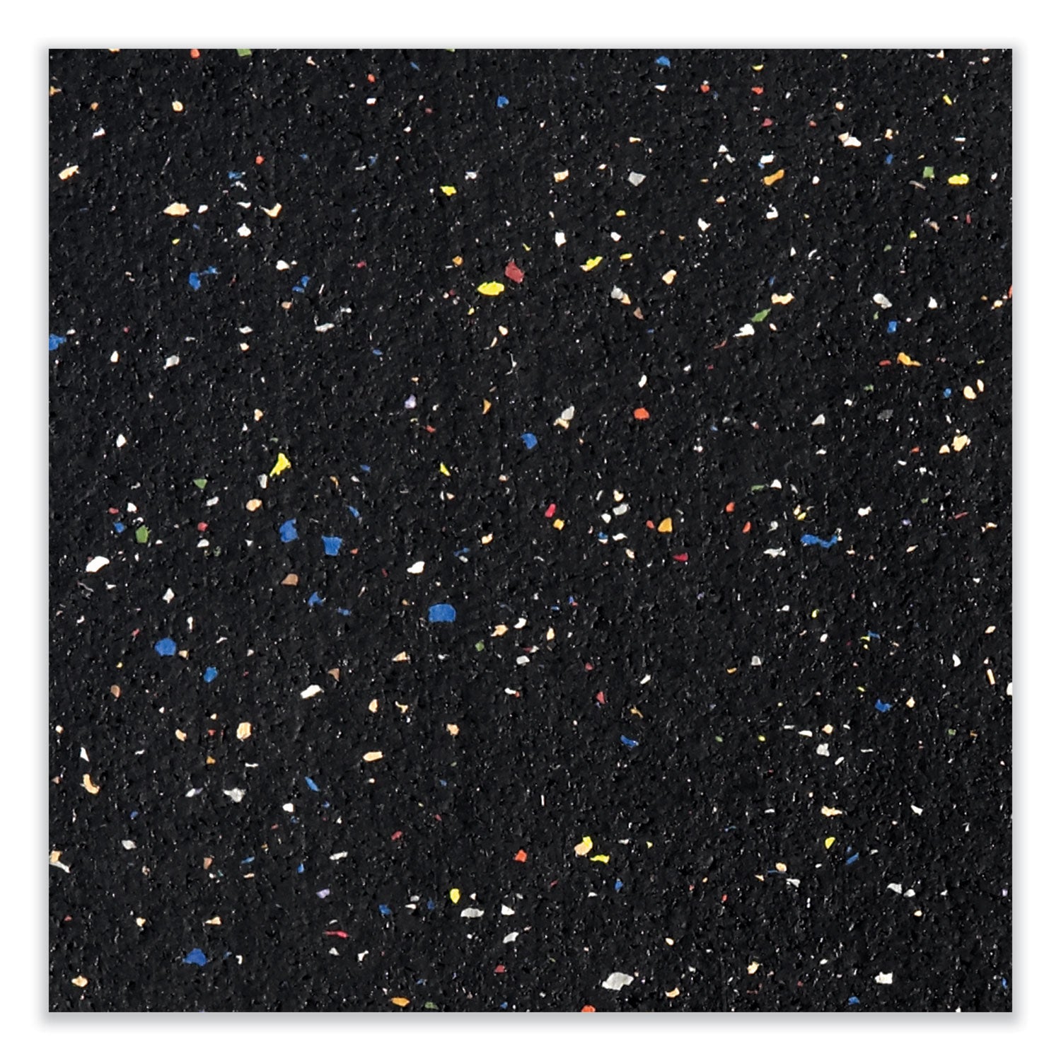 Ghent Recycled Bulletin Board with Aluminum Frame, 48" x 10 ft, Confetti Rubber Surface, Satin Aluminum Frame, Self-healing, Washable, Durable, Stain and Fade Resistant, Eco-friendly, 1 Each