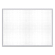 Ghent Verona Markerboard - 24" (2 ft) Width x 18" (1.5 ft) Height - Melamine Surface - Aluminum Frame - Non-magnetic, Durable - 1 Each