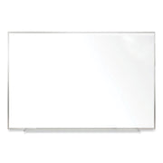 Non-Magnetic Whiteboard with Aluminum Frame, 48.63" x 48.47", White Surface, Satin Aluminum Frame