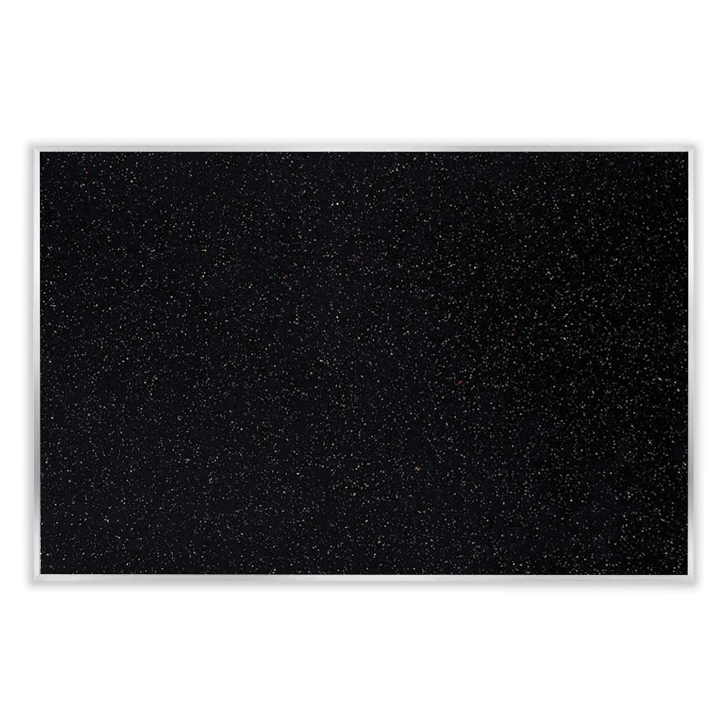 Ghent Confetti Rubber Tackboard - 48" Board Height x 96" Board Width - Rubber Surface - Self-healing, Stain Resistant, Fade Resistant - Aluminum Frame - 1 Each
