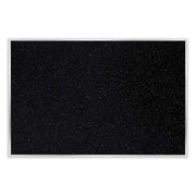 Ghent Confetti Rubber Tackboard - 48" Board Height x 96" Board Width - Rubber Surface - Self-healing, Stain Resistant, Fade Resistant - Aluminum Frame - 1 Each