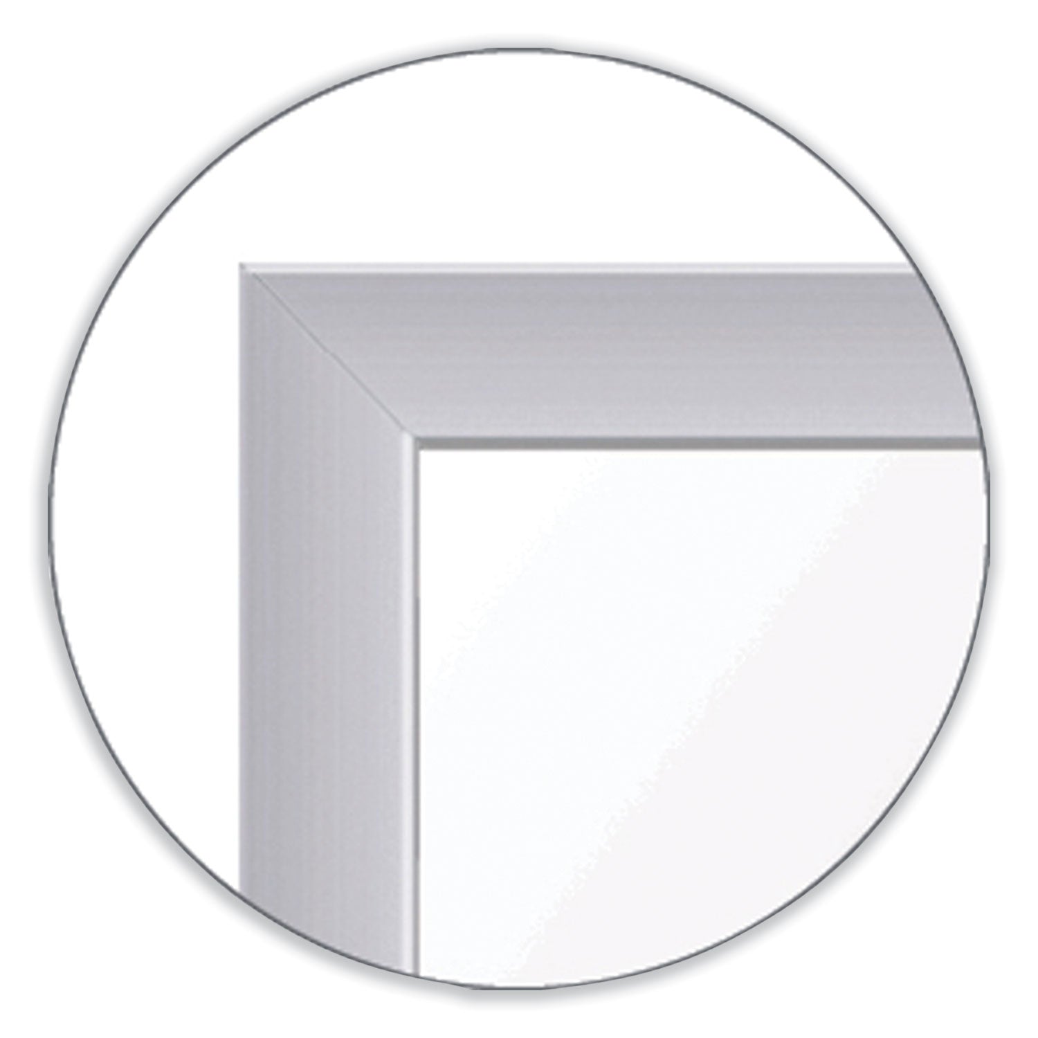 Non-Magnetic Whiteboard with Aluminum Frame, 120.63" x 48.63", White Surface, Satin Aluminum Frame