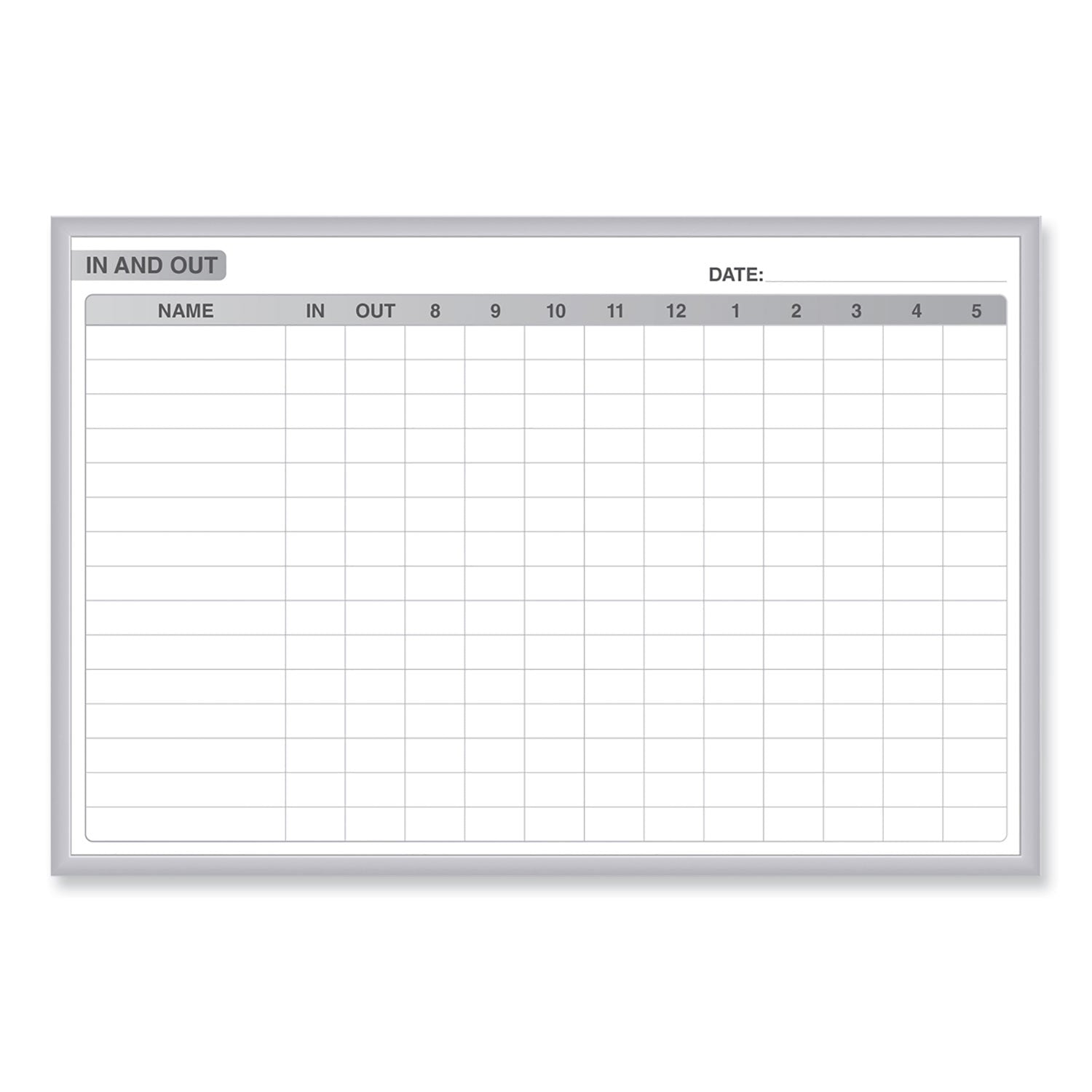 Ghent Dry Erase Board, 36" x 24", White Steel Surface, Satin Aluminum Frame, Magnetic, Stain/Ghost/Fade Resistant, Accessory Tray, Horizontal, Rectangle, 1 Each