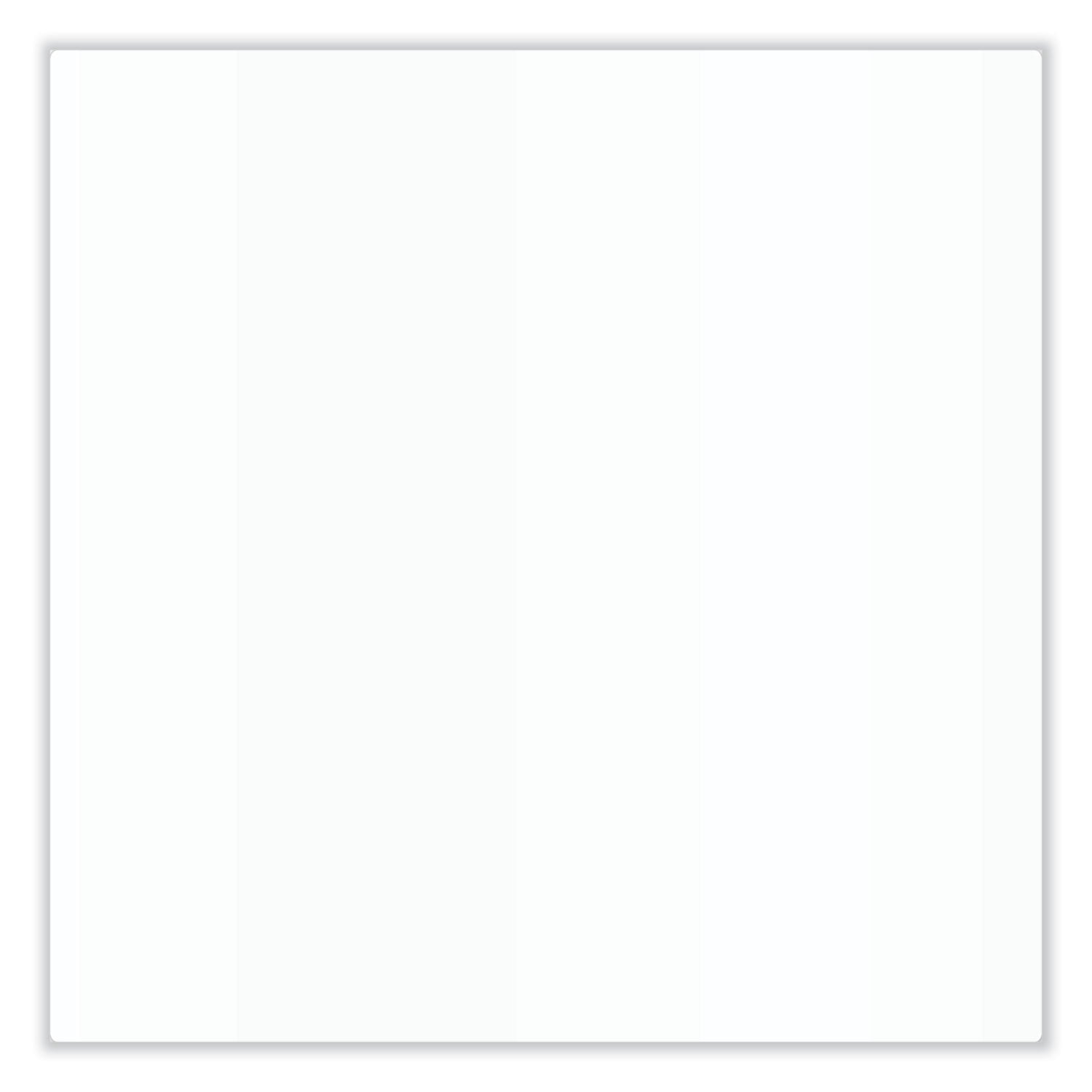 Aria Low-Profile Frameless Magnetic Glassboard, 120" x 48", White Surface