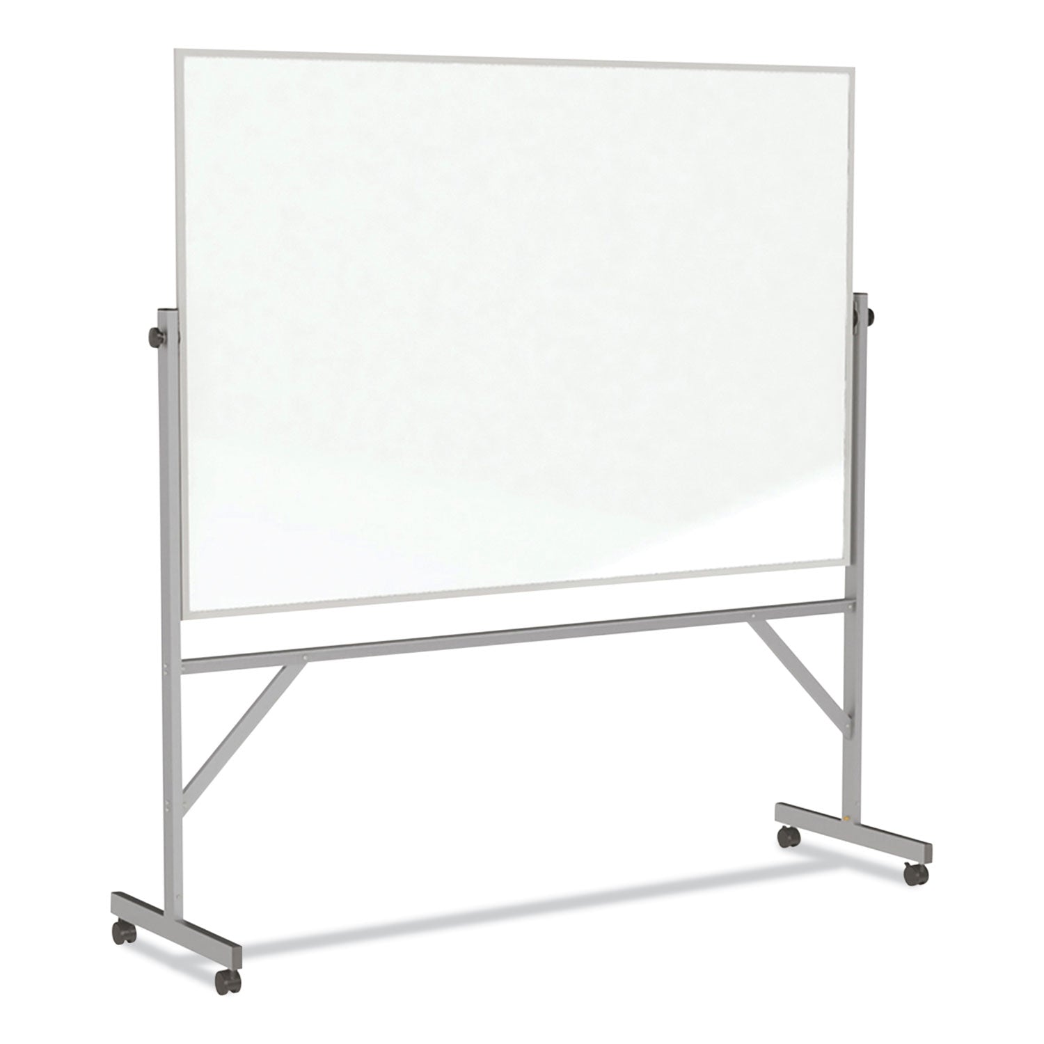 96" (8 ft) Width x 48" (4 ft) Height - White Porcelain Surface - Aluminum Frame - Magnetic - Eraser Included - Assembly Required - 1 Each