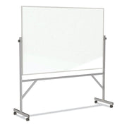 96" (8 ft) Width x 48" (4 ft) Height - White Porcelain Surface - Aluminum Frame - Magnetic - Eraser Included - Assembly Required - 1 Each