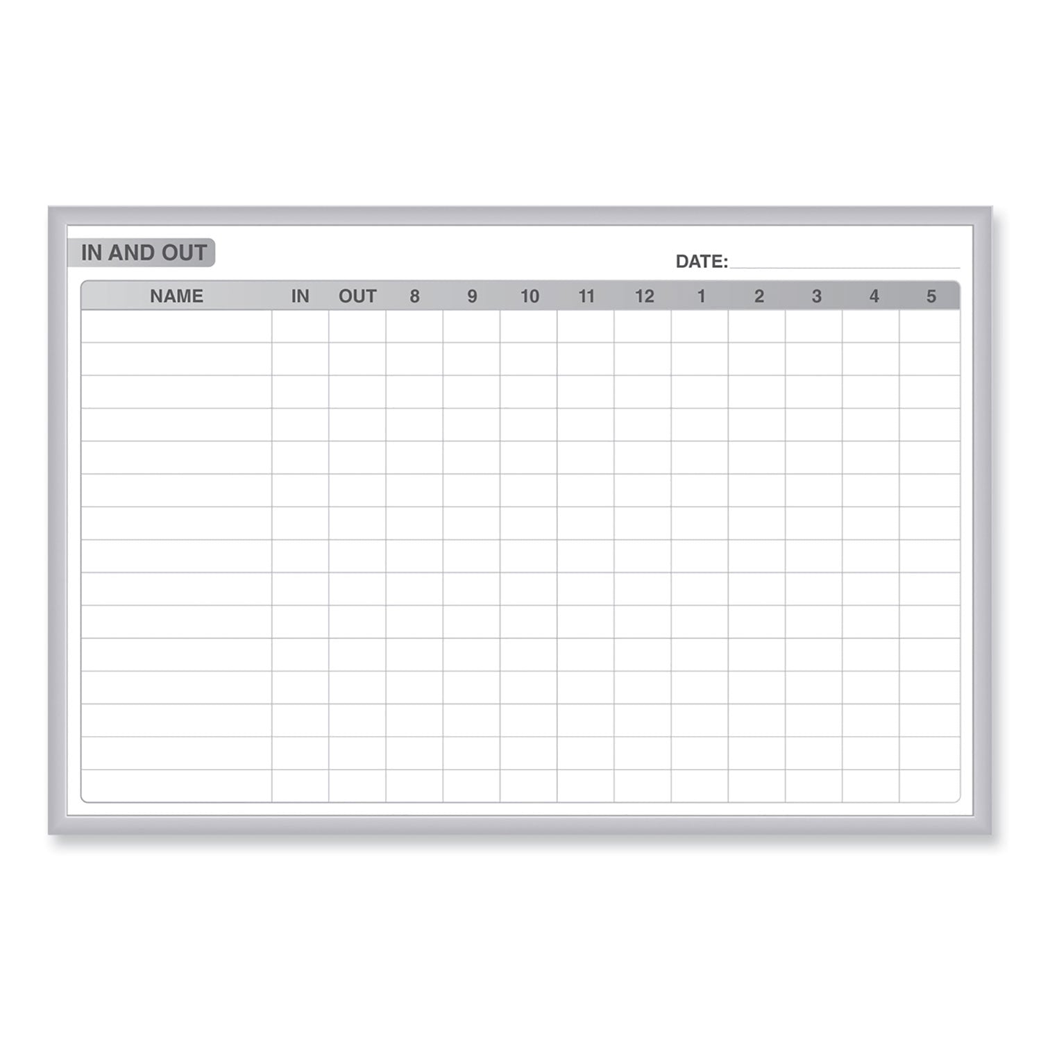 Ghent Dry Erase Board, 48" x 36", White Steel Surface, Satin Aluminum Frame, Magnetic, Stain/Ghost/Fade Resistant, Accessory Tray, 1 Each