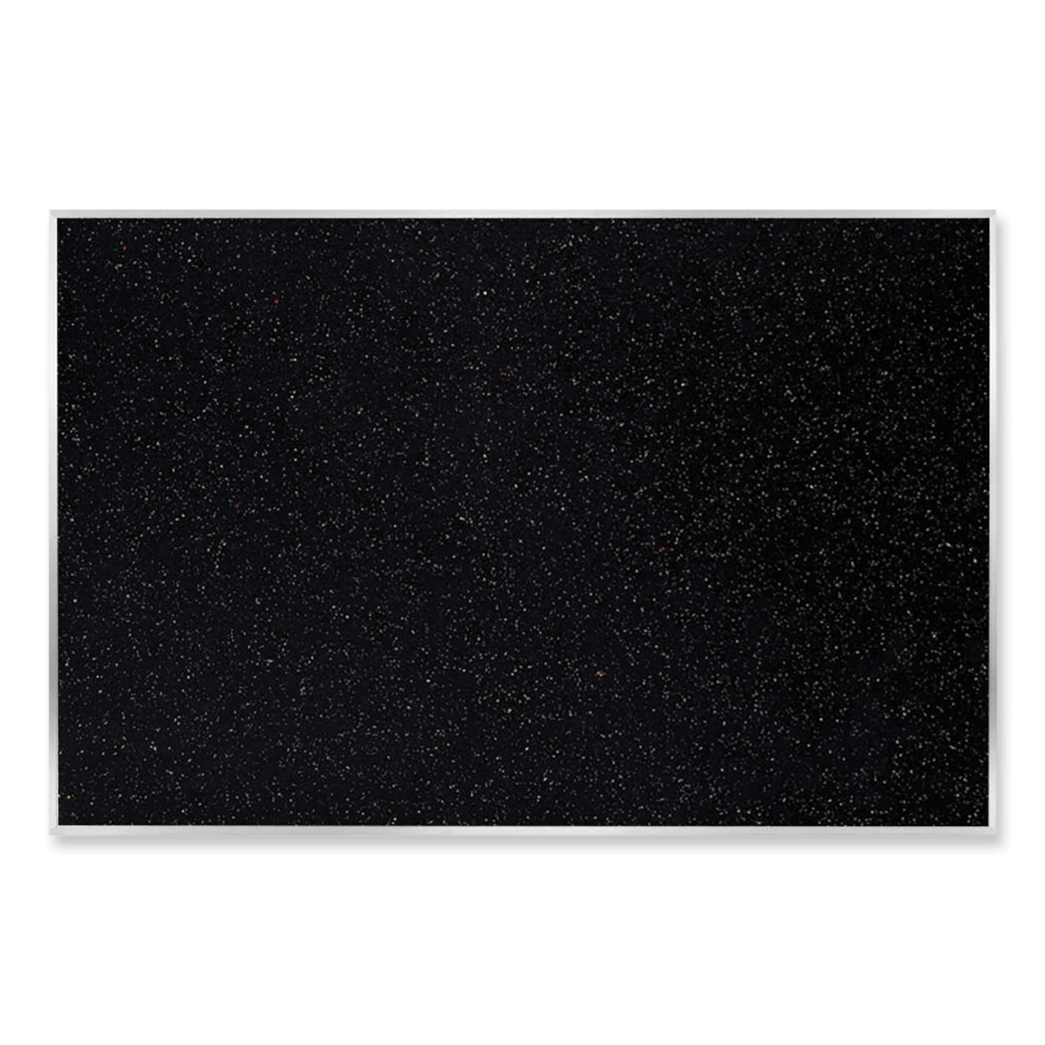 Ghent Confetti Rubber Tackboard - 48" Board Height x 72" Board Width - Rubber Surface - Self-healing, Stain Resistant, Fade Resistant - Aluminum Frame - 1 Each