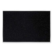 Ghent Confetti Rubber Tackboard - 48" Board Height x 72" Board Width - Rubber Surface - Self-healing, Stain Resistant, Fade Resistant - Aluminum Frame - 1 Each