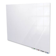 Ghent Aria Low Profile Glass Whiteboard - 48" (4 ft) Width x 36" (3 ft) Height - Tempered Glass Surface - White Back - Rectangle - Horizontal/Vertical - Magnetic - Square Corner, Recyclable - 1 Each - TAA Compliant
