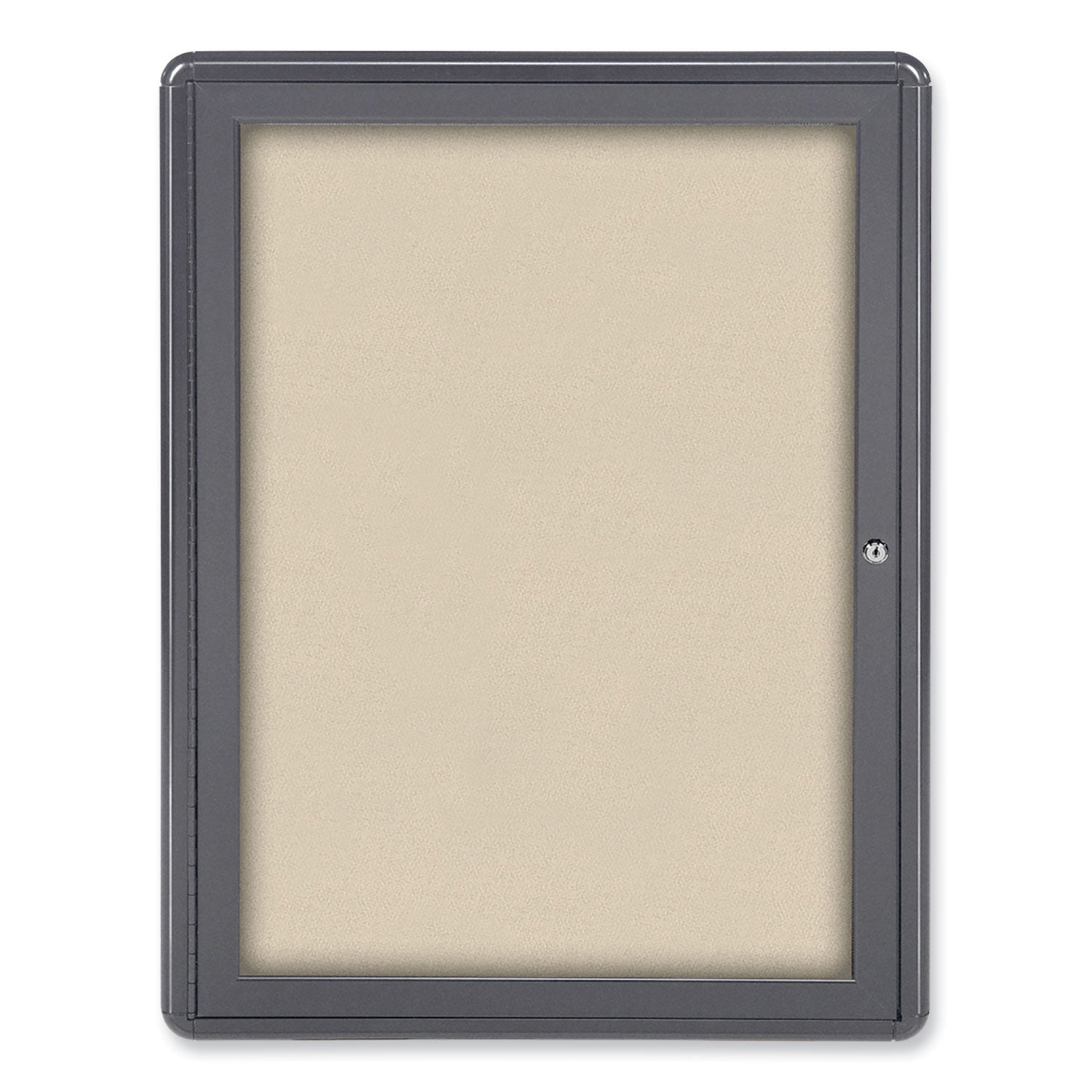 26" Board Height x 36" Board Width - Beige Fabric Surface - Gray Aluminum Frame - 1 Each