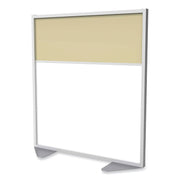 Ghent Partition, 48" x 54", Aluminum Frame, Porcelain & Vinyl, Caramel, 1 Each