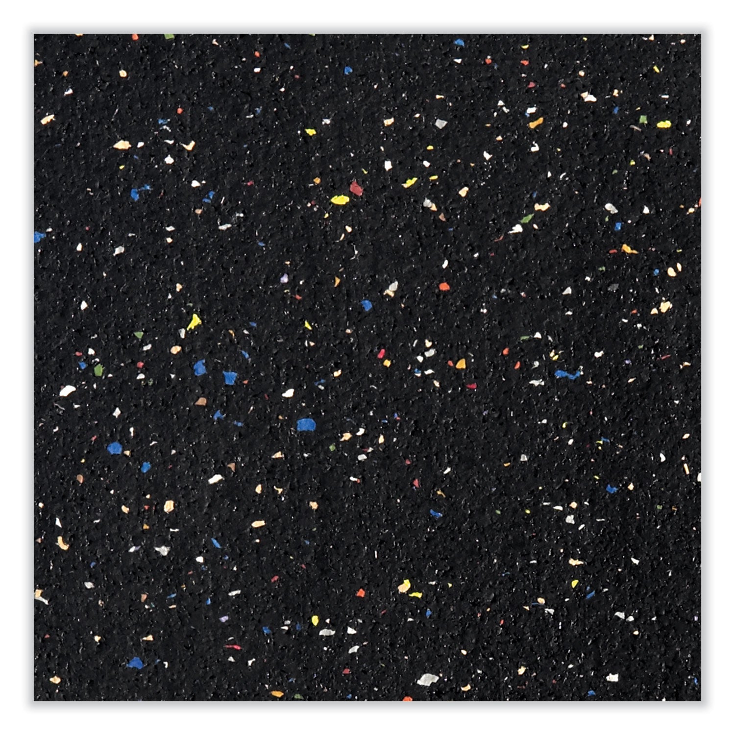 Ghent Recycled Bulletin Board with Aluminum Frame, 48" x 12 ft, Confetti Rubber Surface, Satin Aluminum Frame, 1 Each