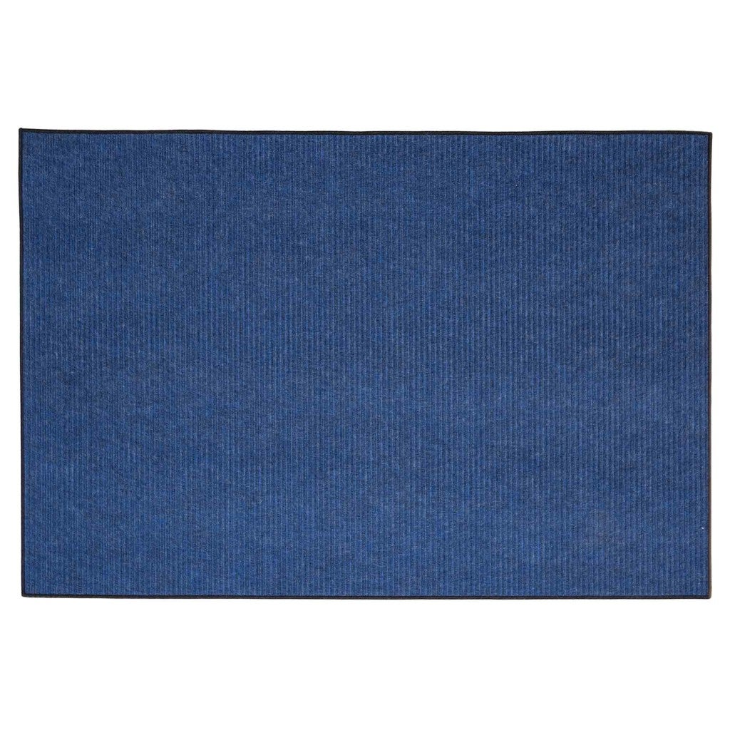 All Season Seaside Outdoor Indoor Slip Resistant UV Tested Rug - 6ft x 9ft - Rectangle - Blue Waters