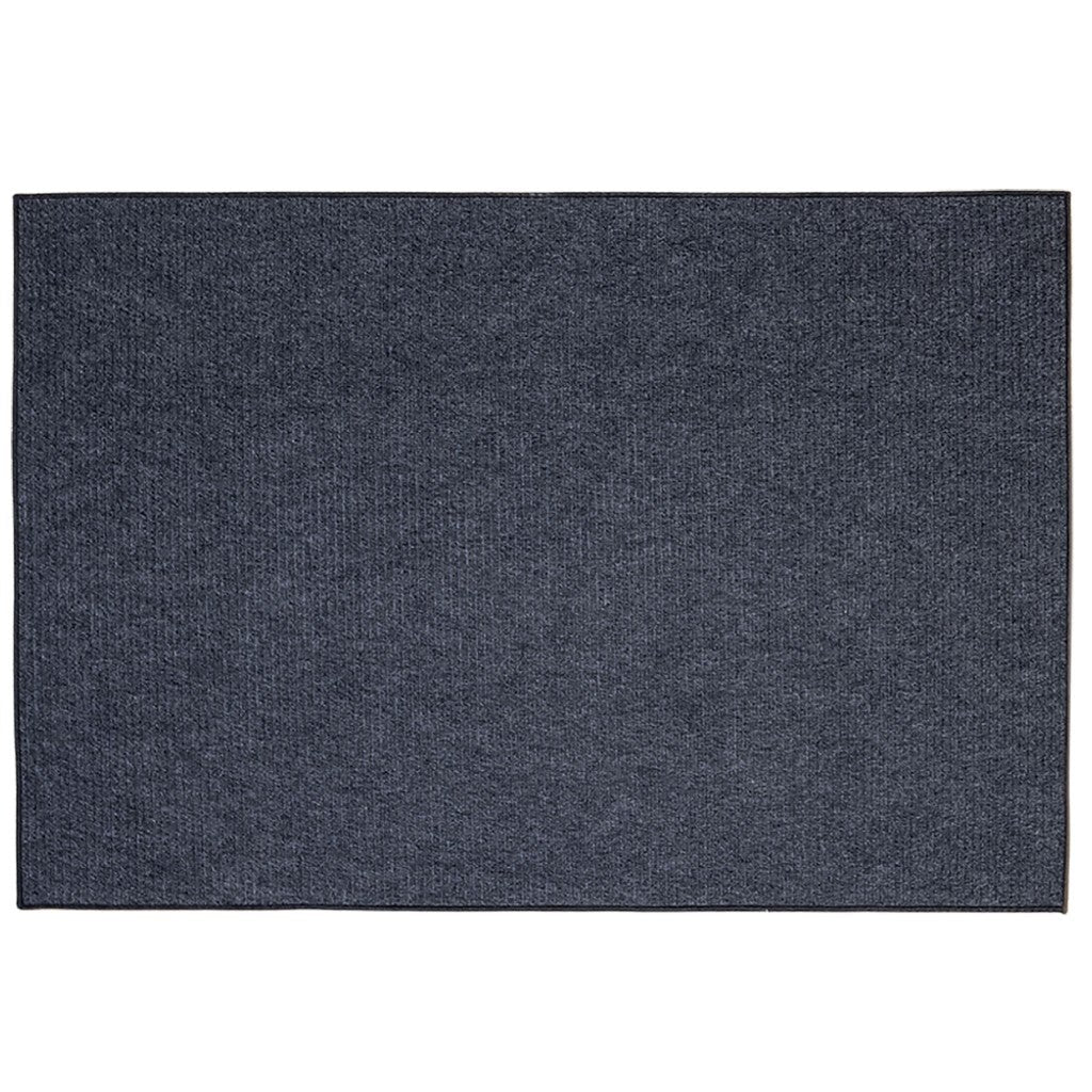 All Season Seaside Outdoor Indoor Slip Resistant UV Tested Rug  - 4ft x 6ft - Rectangle - Black Dusk Gray