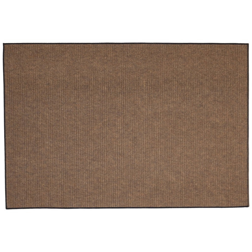 All Season Seaside Outdoor Indoor Slip Resistant UV Tested Rug - 6ft x 9ft - Rectangle - Medium Brown