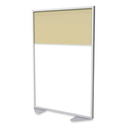 Ghent Partition, 48" x 72", Aluminum Frame, Porcelain & Vinyl, Caramel, 1 Each