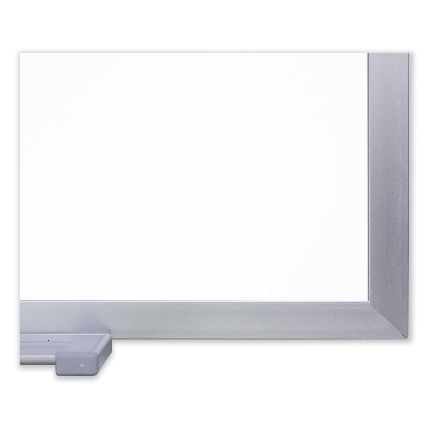 96" (8 ft) Width x 48" (4 ft) Height - Porcelain Enameled Steel Surface - Aluminum Frame - Magnetic - Stain Resistant, Dent Resistant, Scratch Resistant - 1 Each