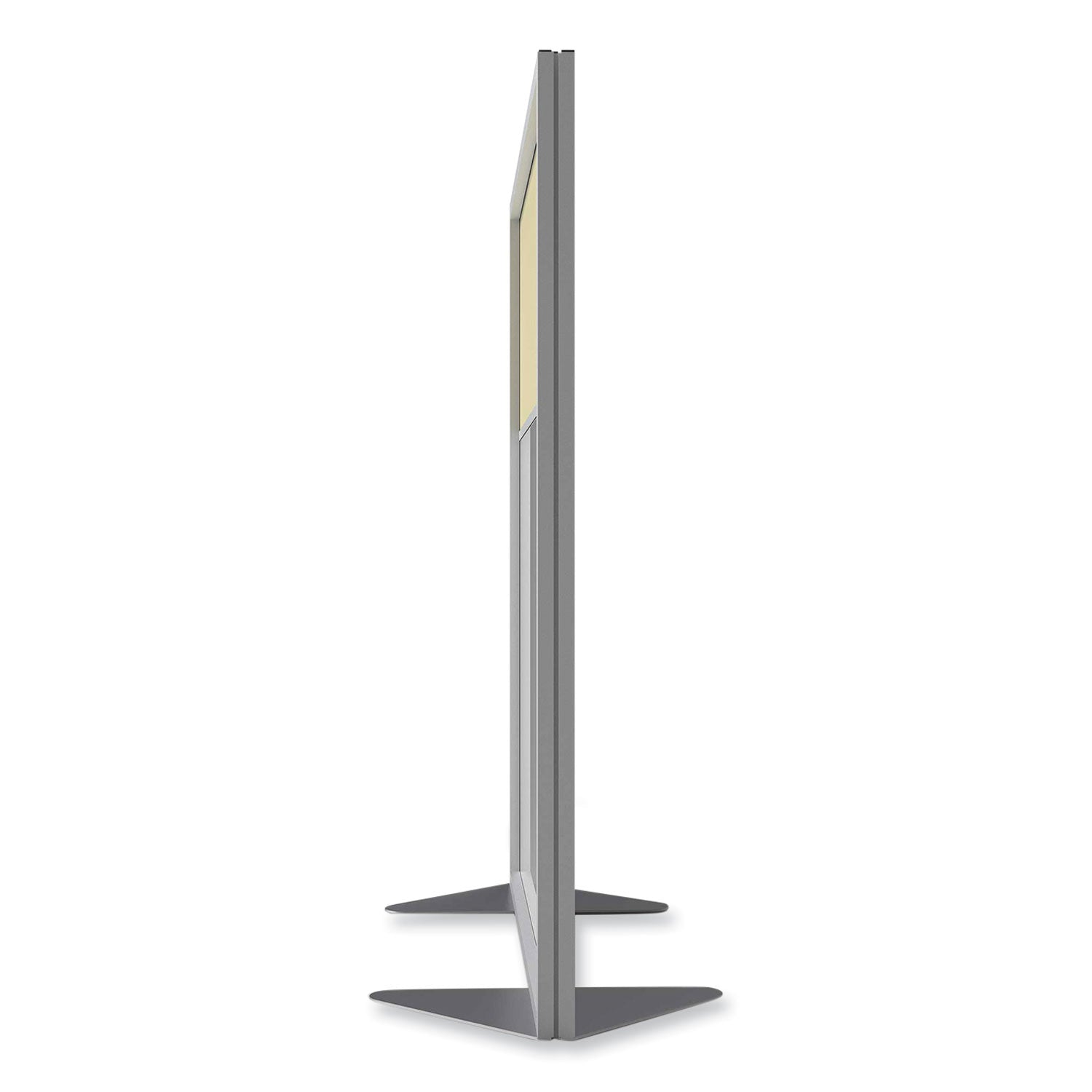 Ghent Partition, 48" x 54", Aluminum Frame, Porcelain & Vinyl, Caramel, 1 Each