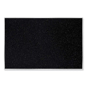 Ghent Recycled Bulletin Board with Aluminum Frame, 48" x 12 ft, Confetti Rubber Surface, Satin Aluminum Frame, 1 Each