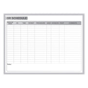 Ghent Healthcare Whiteboard - 48" (4 ft) Width x 36" (3 ft) Height - White Steel Surface - Satin Aluminum Frame - Rectangle - Horizontal - Magnetic - Stain Resistant, Ghost Resistant, Fade Resistant, Accessory Tray - 1 Each - TAA Compliant