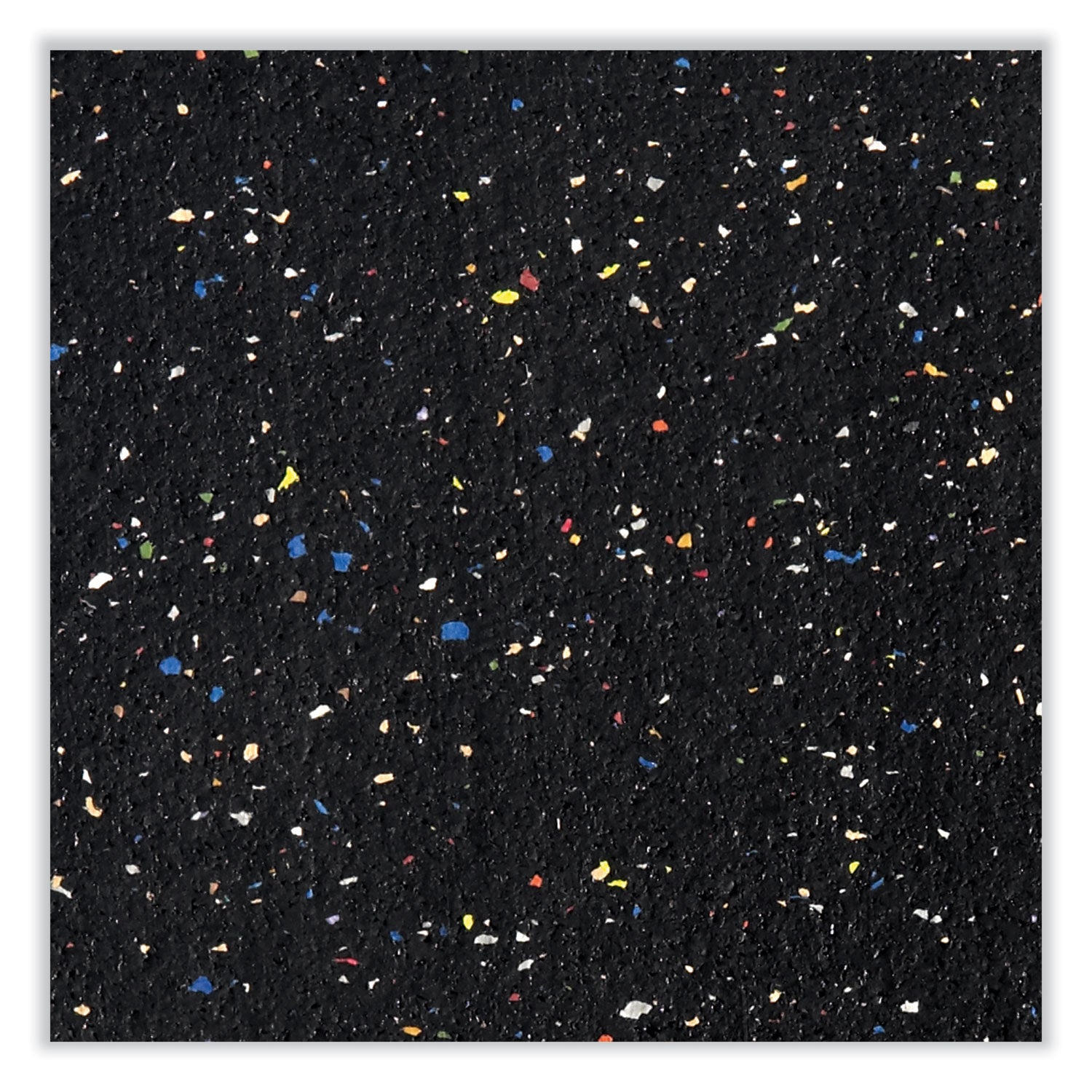 Ghent Confetti Rubber Tackboard - 48" Board Height x 72" Board Width - Rubber Surface - Self-healing, Stain Resistant, Fade Resistant - Aluminum Frame - 1 Each