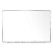 96" (8 ft) Width x 48" (4 ft) Height - Porcelain Enameled Steel Surface - Aluminum Frame - Magnetic - Stain Resistant, Dent Resistant, Scratch Resistant - 1 Each