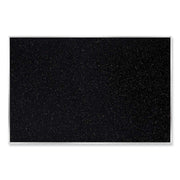 Ghent Recycled Bulletin Board with Aluminum Frame, 48" x 10 ft, Confetti Rubber Surface, Satin Aluminum Frame, Self-healing, Washable, Durable, Stain and Fade Resistant, Eco-friendly, 1 Each