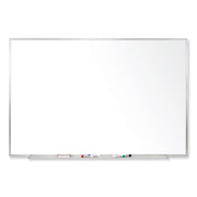 Ghent M1 Dry Erase Board, 60" x 48", White Porcelain Surface, Satin Aluminum Frame, Magnetic, Accessory Tray, 1 Each