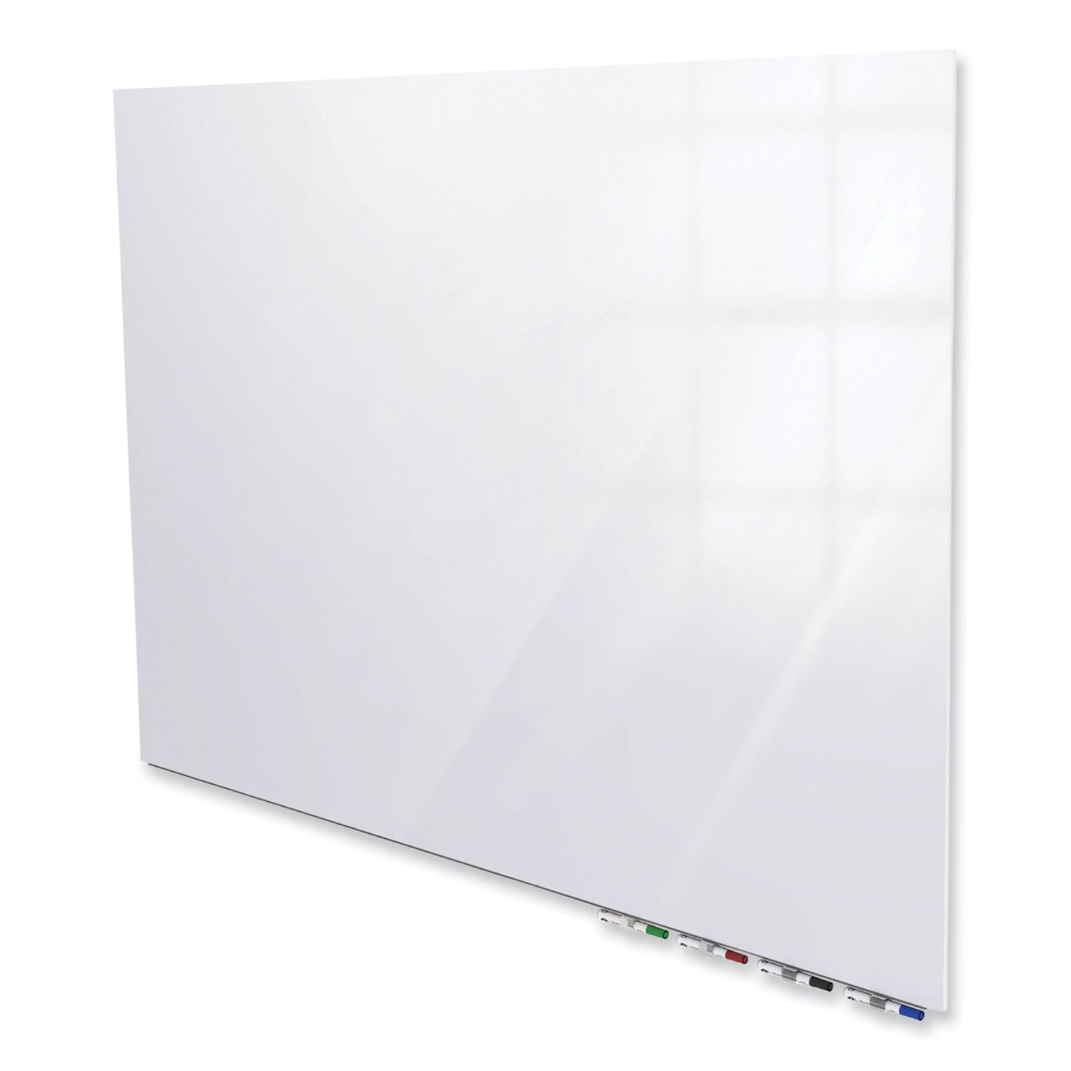 Ghent Magnetic Aria - Horizontal - 60" (5 ft) Width x 36" (3 ft) Height - White Tempered Glass Surface - Rectangle - Horizontal - Magnetic - Eraser Included - 1 Each
