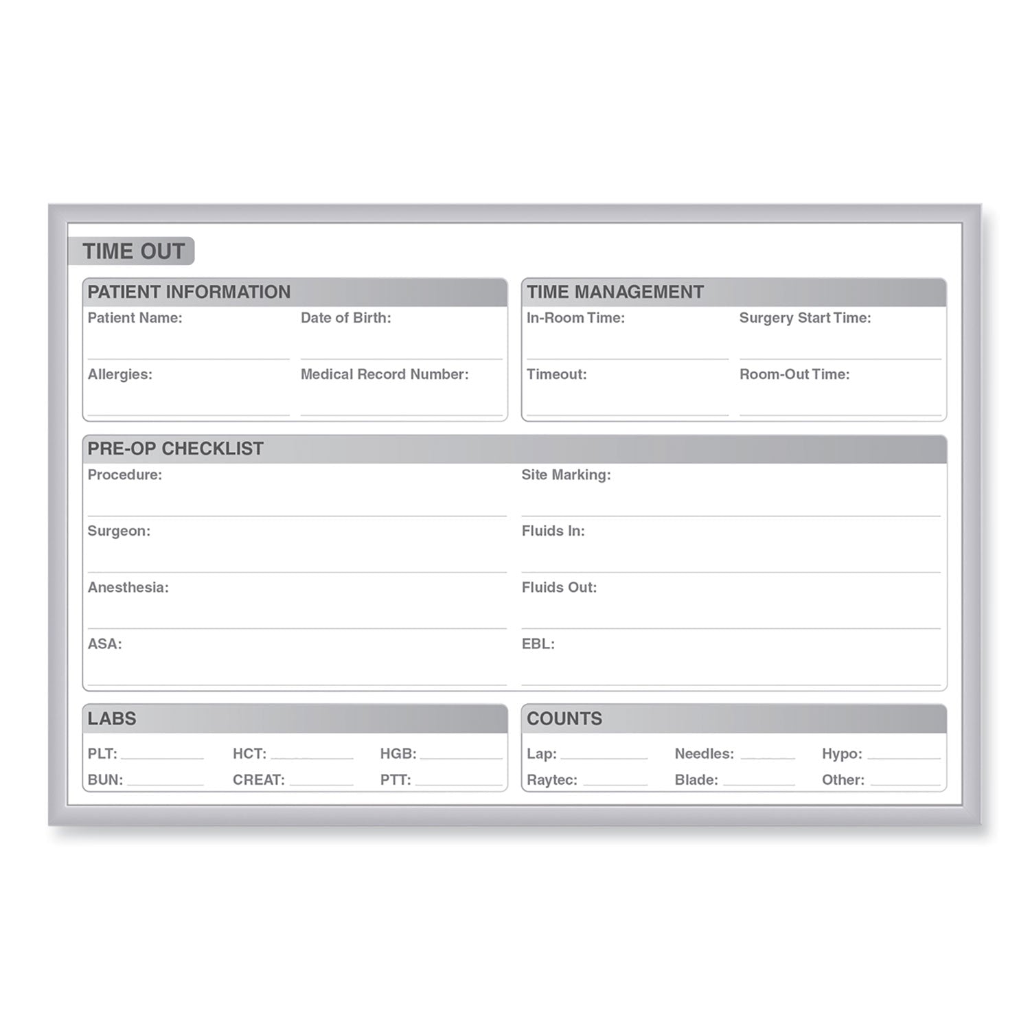 Ghent Healthcare Whiteboard - 36" (3 ft) Width x 24" (2 ft) Height - White Steel Surface - Satin Aluminum Frame - Rectangle - Horizontal - Magnetic - Stain Resistant, Ghost Resistant, Fade Resistant, Accessory Tray - 1 Each - TAA Compliant